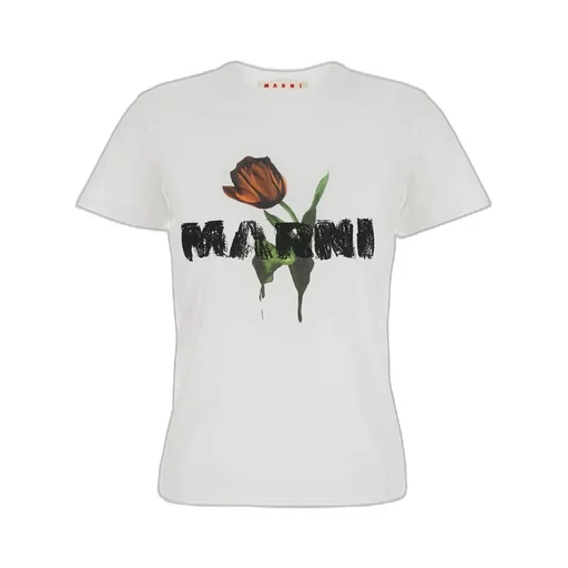 T-Shirt With Tulip Print