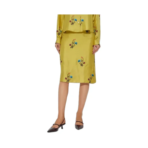Floral Print Midi Skirt