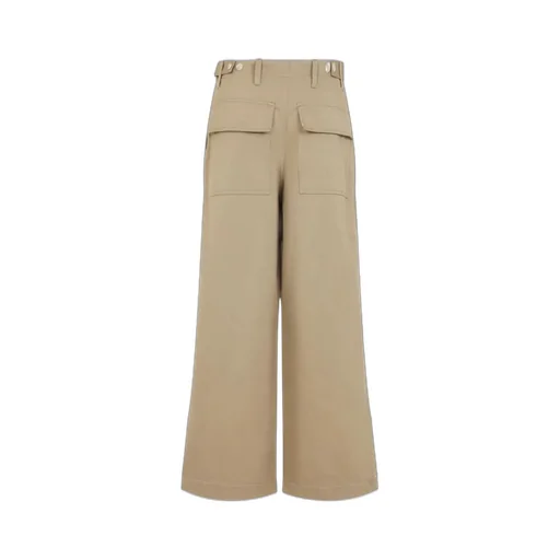 Wide-Leg Cropped Trousers