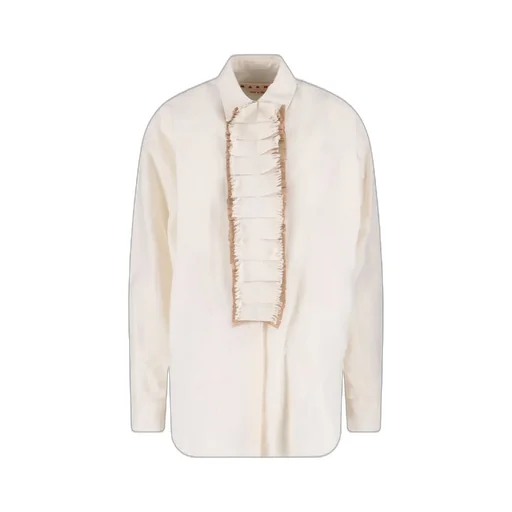 Ruffled Poplin Shirt