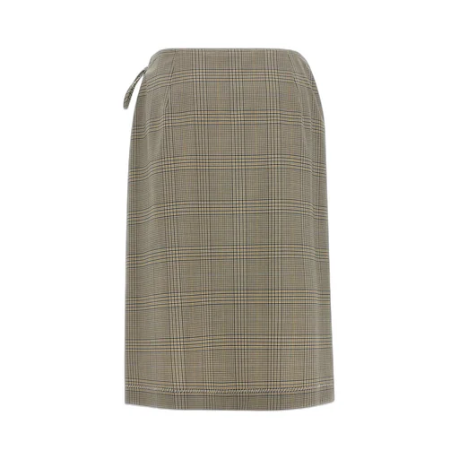 Pleated Wrap Skirt