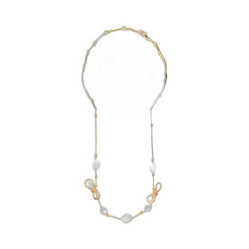 Pearl And Bow Necklace