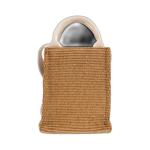 Logo Straw Tote Bag