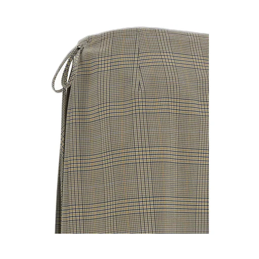 Pleated Wrap Skirt