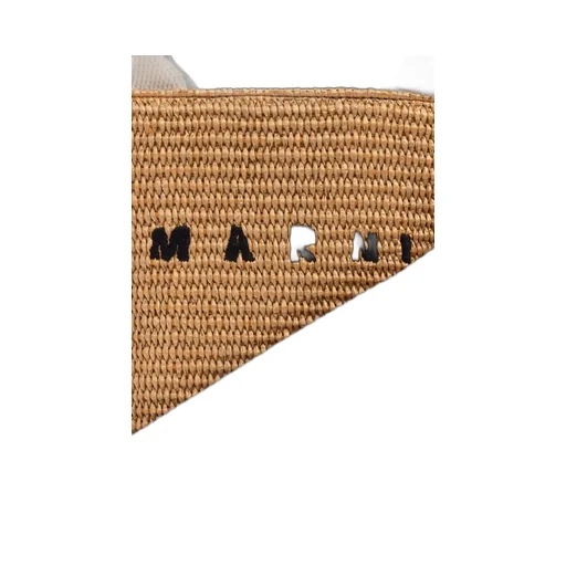 Logo Straw Tote Bag
