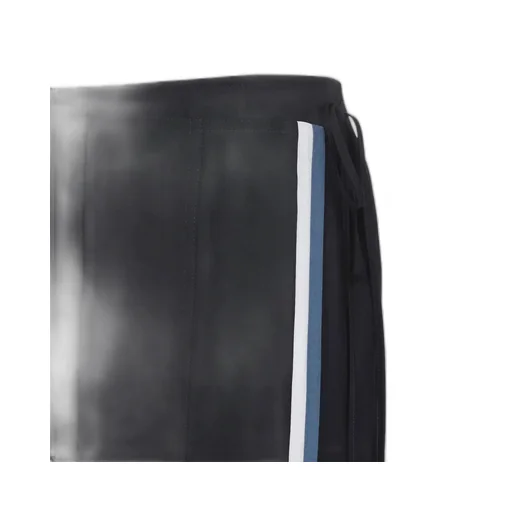Pleated Midi Skirt With Side Stripe