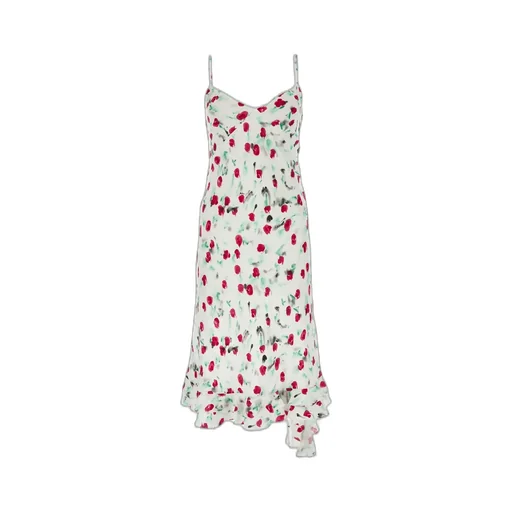 Floral Print Asymmetric Hem Dress
