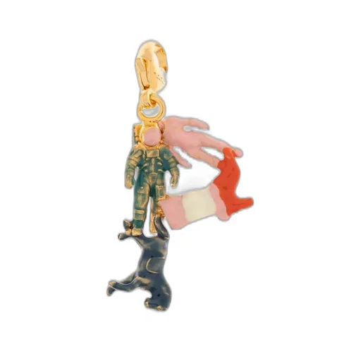 Astronaut, Dog, And Pink Figure Charm