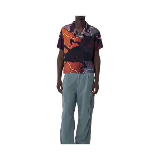 Printed Camp Collar Shirt