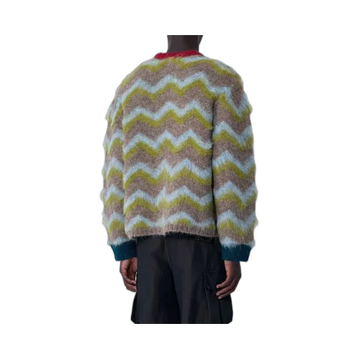 Sheer Knit Button-Up Shirt
