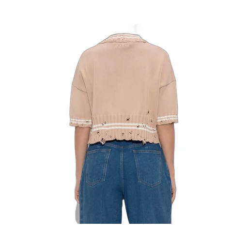 Cropped Polo Sweater