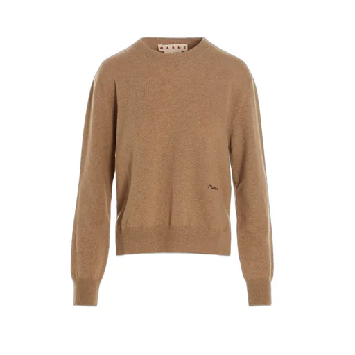 Logo Embroidered Crewneck Sweater