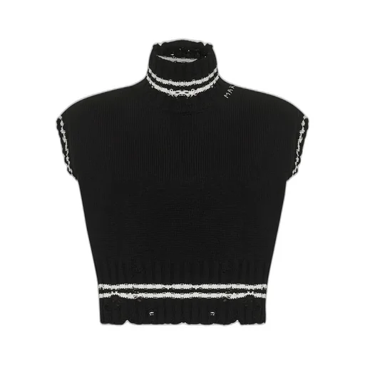 Sleeveless Turtleneck Sweater