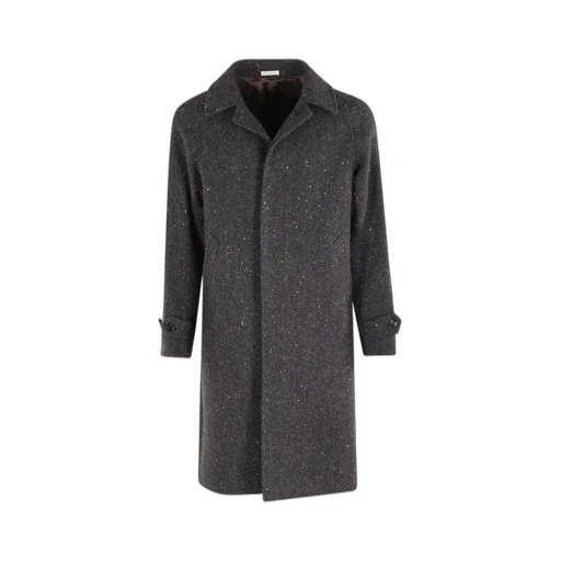 Herringbone Tweed Coat