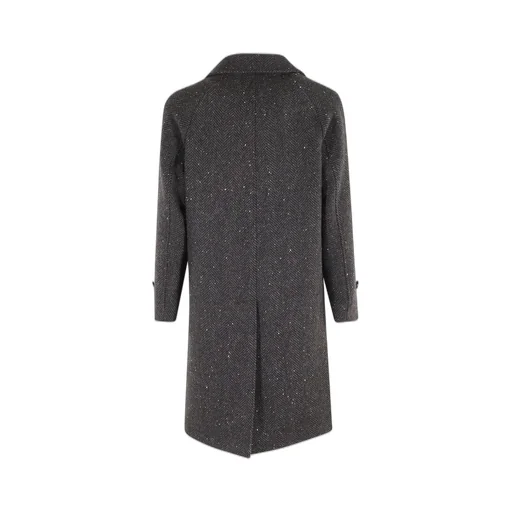 Herringbone Tweed Coat