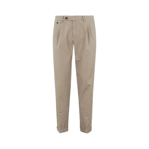 Pleated Cotton Chinos
