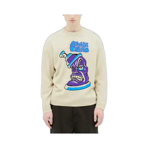 Spray Can Graphic Knit Sweater