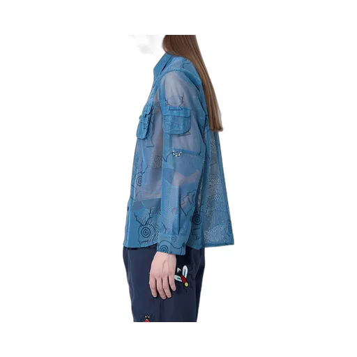 Printed Mesh Shirt
