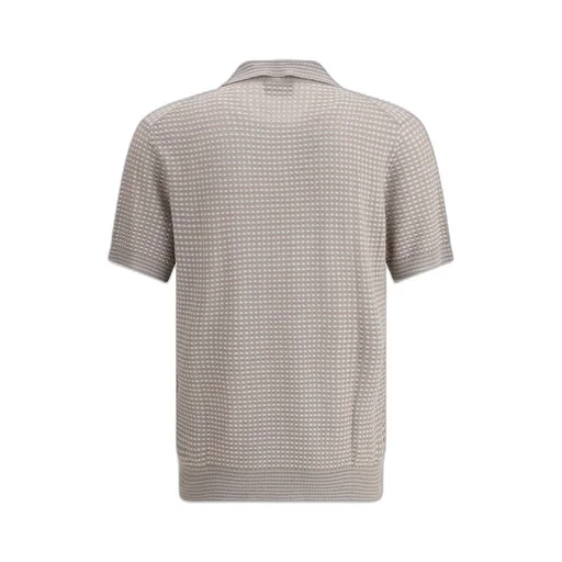 Short-Sleeve Knit Polo Shirt