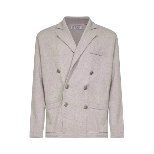Double-Breasted Knitted Jacket
