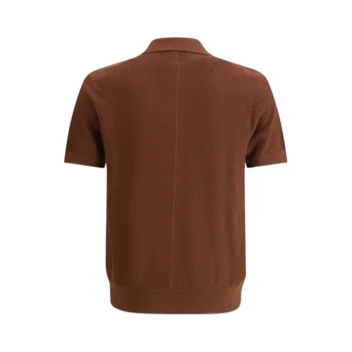 Short Sleeve Knit Polo