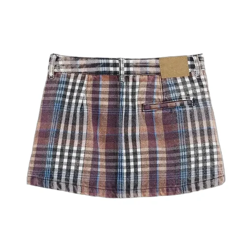 Plaid Mini Skirt