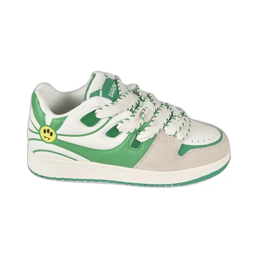 Low-Top Sneakers With Smiley Face Detail