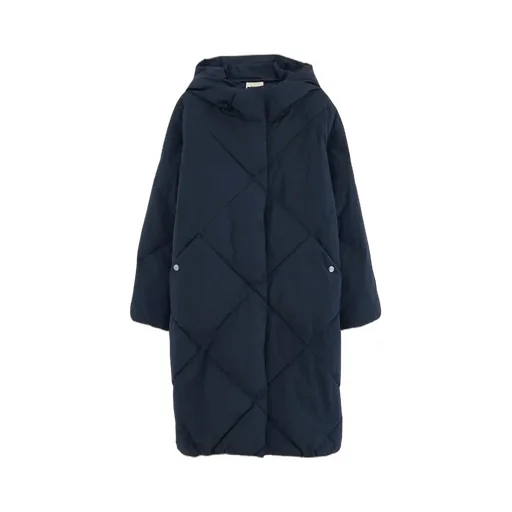 Quilted Longline Puffer Coat
