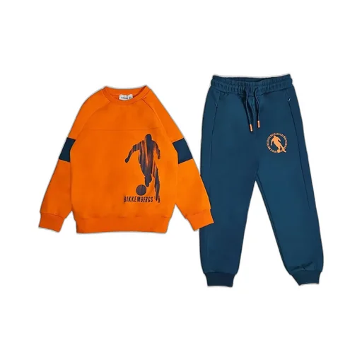 Boys' Soccer Print Sweatshirt And Jogger Set