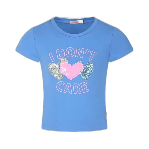 T-Shirt With Sequin Hearts