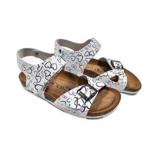 Sandals With Heart Print