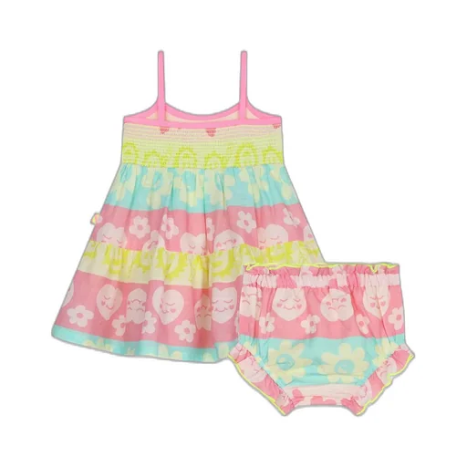 Tiered Dress And Bloomer Set