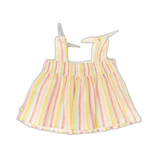 Striped Tie-Strap Tank Top