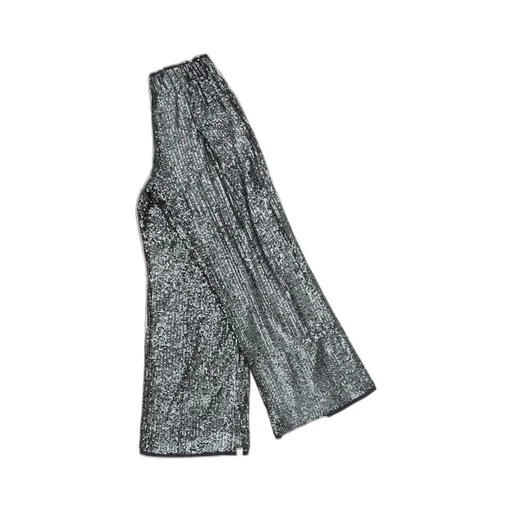 Wide-Leg Sequin Pants