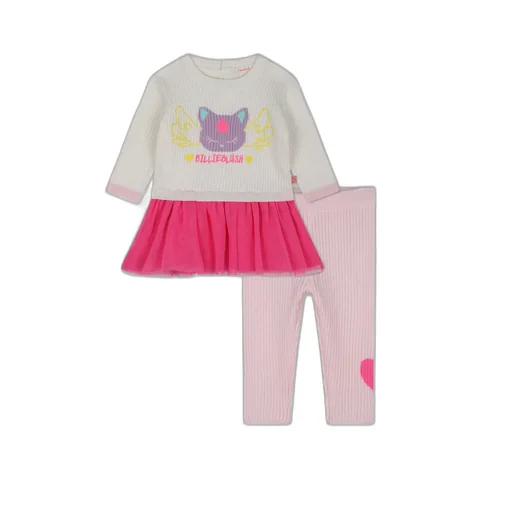 Tulle Skirt Dress And Leggings Set