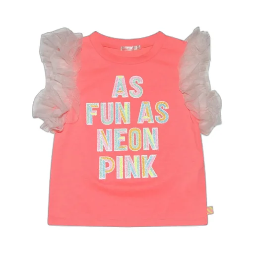 T-Shirt With Ruffled Sleeves