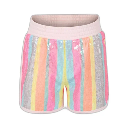 Striped Sequin Shorts