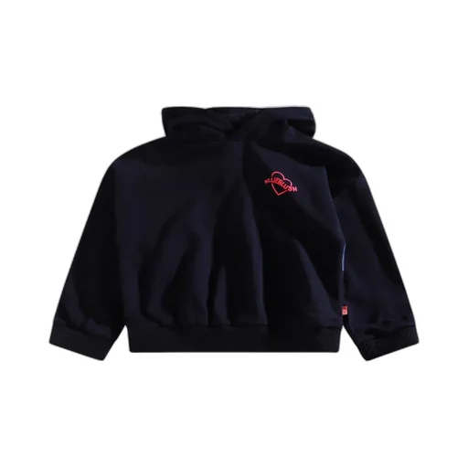 Hoodie With Heart And Rainbow Logo