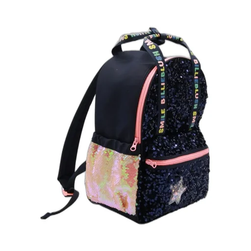 Sequin Backpack With Star Detail
