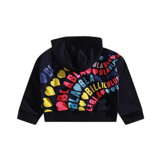 Hoodie With Heart And Rainbow Logo