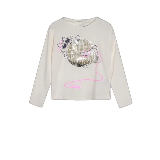Long Sleeve T-Shirt With Cat Graphic