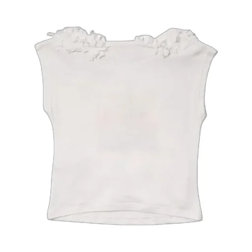 Sleeveless T-Shirt With Palm Tree Graphic