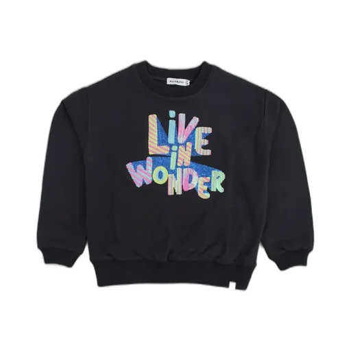 Sweatshirt With Print Live In Wonder