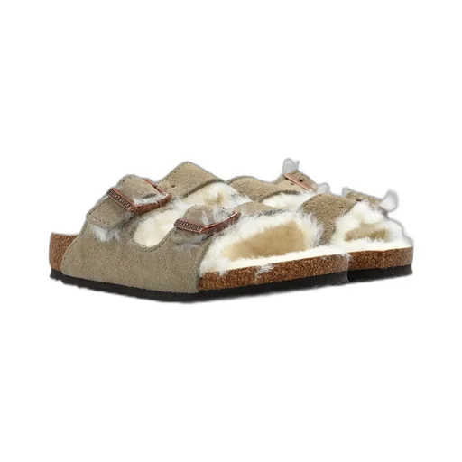 Arizona Shearling-Lined Suede Sandals