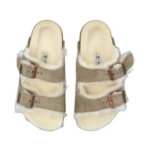 Arizona Shearling-Lined Suede Sandals