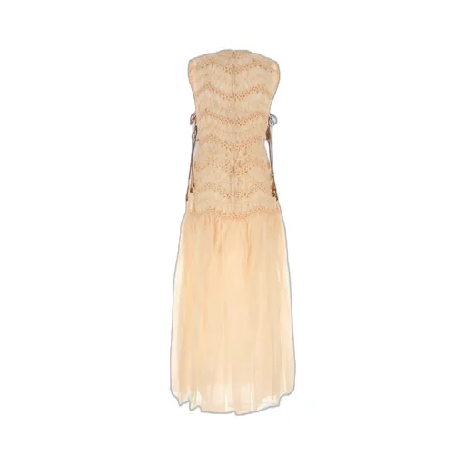 Sleeveless Lace Maxi Dress