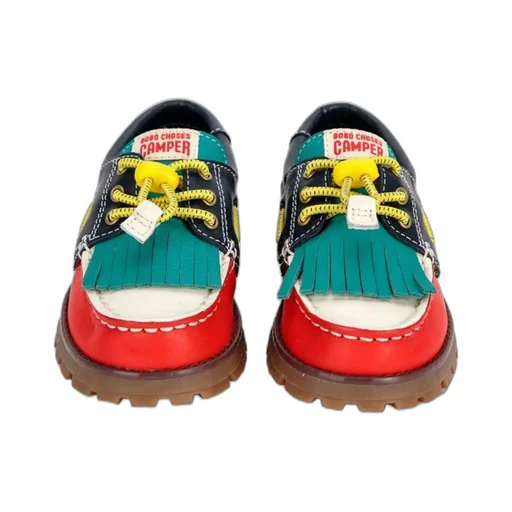 Low-Top Lace-Up Shoes With Fringe Detail