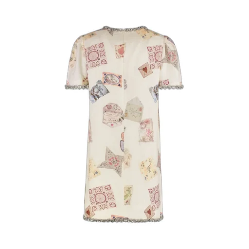 A-Line Dress With Postcard Print