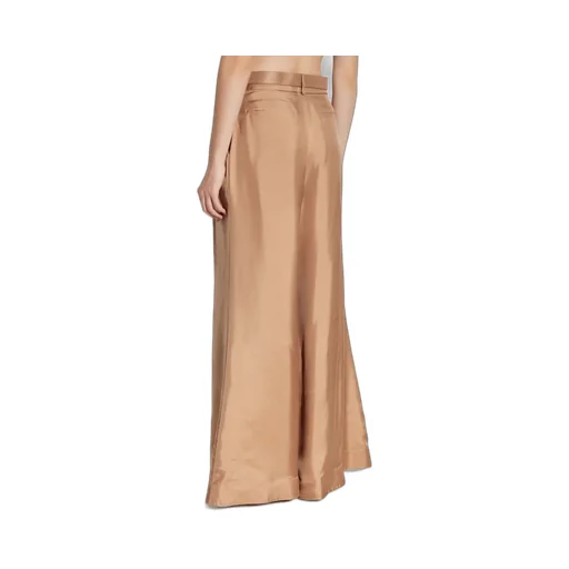 Wide-Leg Belted Trousers