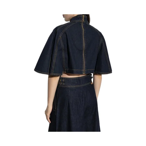 Denim Cape Top